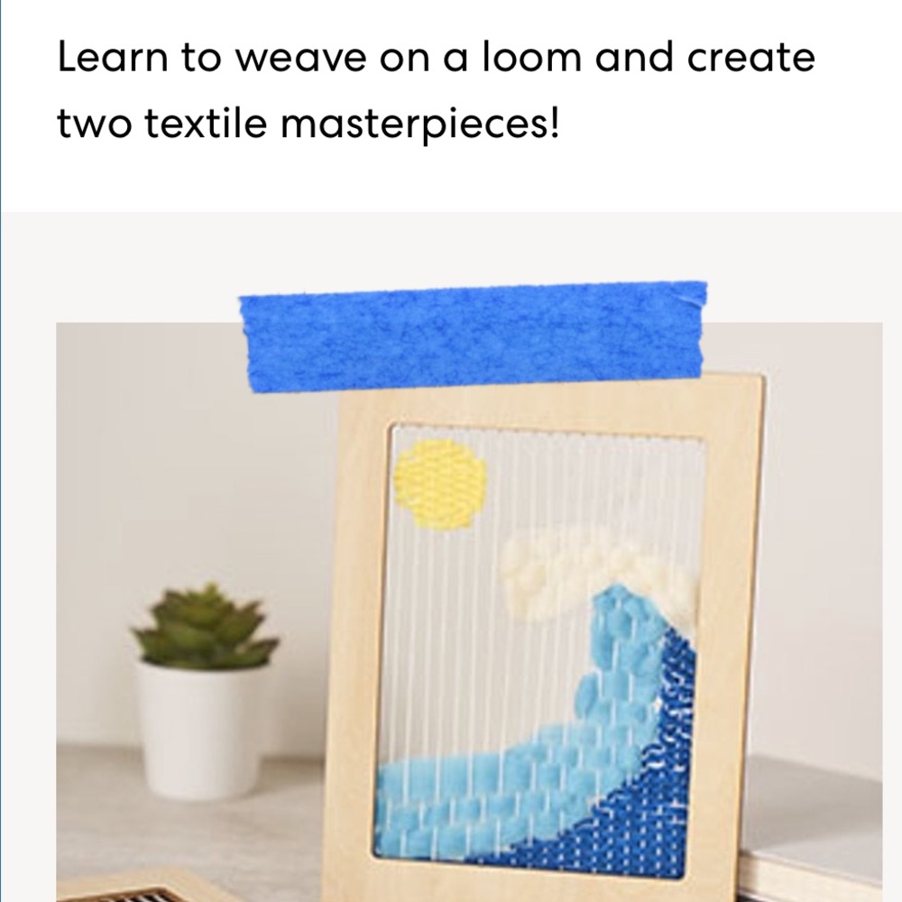 KiwiCo Doodle Crate Woven Landscapes Weaving & Textile Arts 9+ NIB craft kit